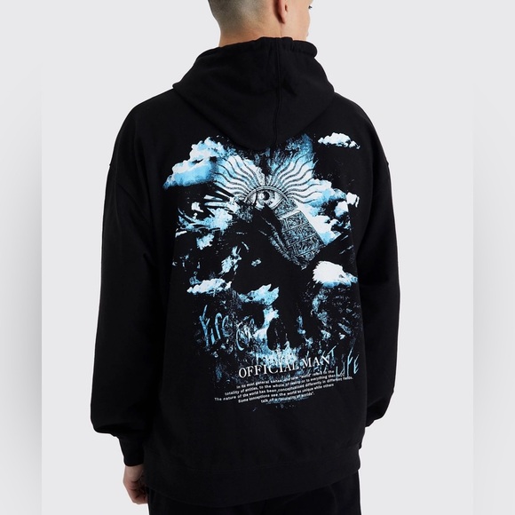IMAN Other - New OVERSIZED GRAPHIC HOODIE